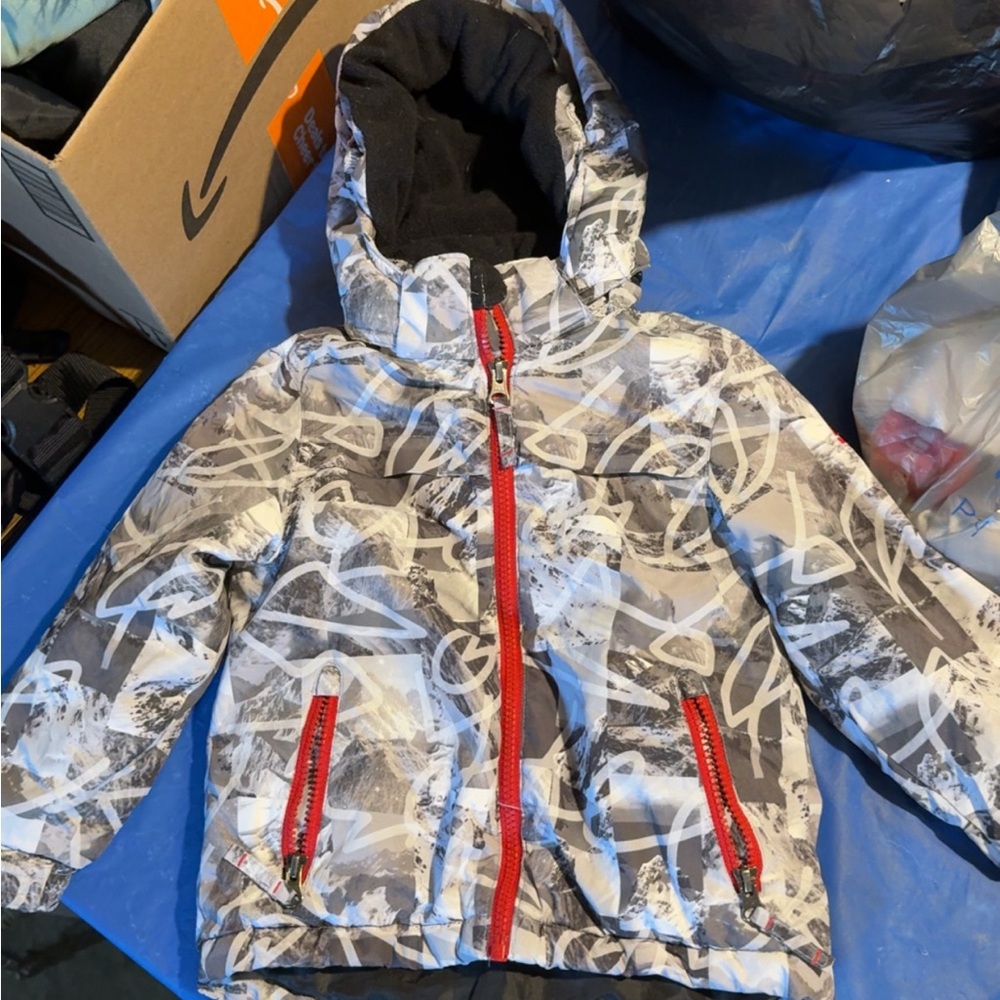 Stylish Kids Jacket with Red Accents